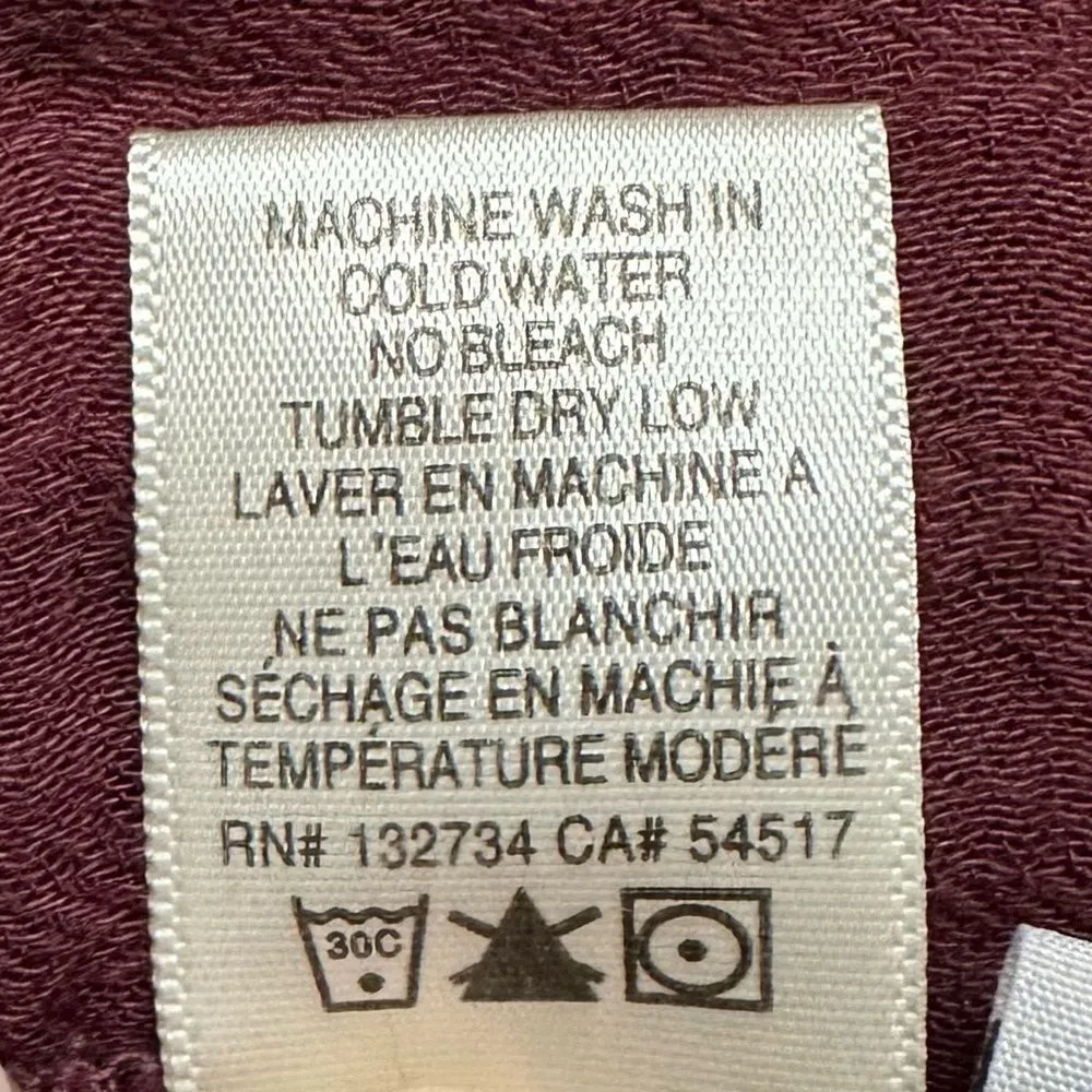 Anthropologie Cloth & Stone Gauze Plaid Lace Back Blouse Top, Sz Small - Image 12