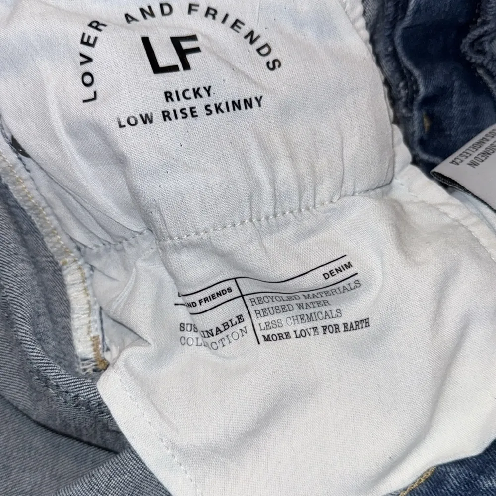 Lovers & Friends jeans Ricky Low Rise Walk of Fame Skinny Jeans size 28 baddie - Image 6