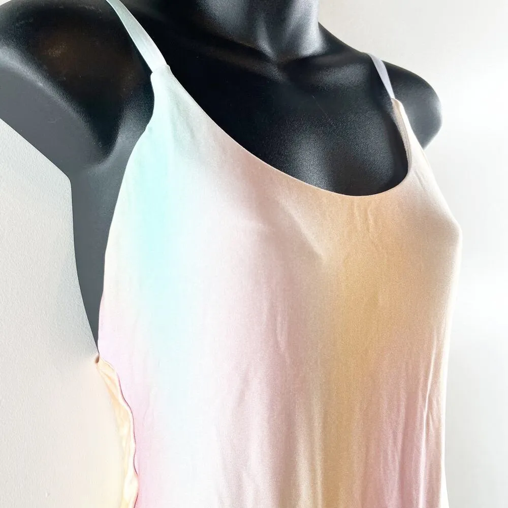 PQ Swim Golden Hour Scoop Low Back Ombre One Piece Swimsuit Pink Medium - Image 8