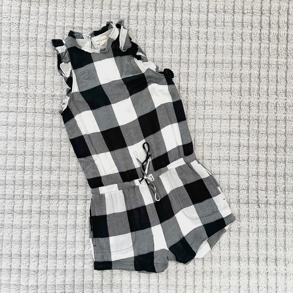 Cloth and stone checkered romper - Image 4