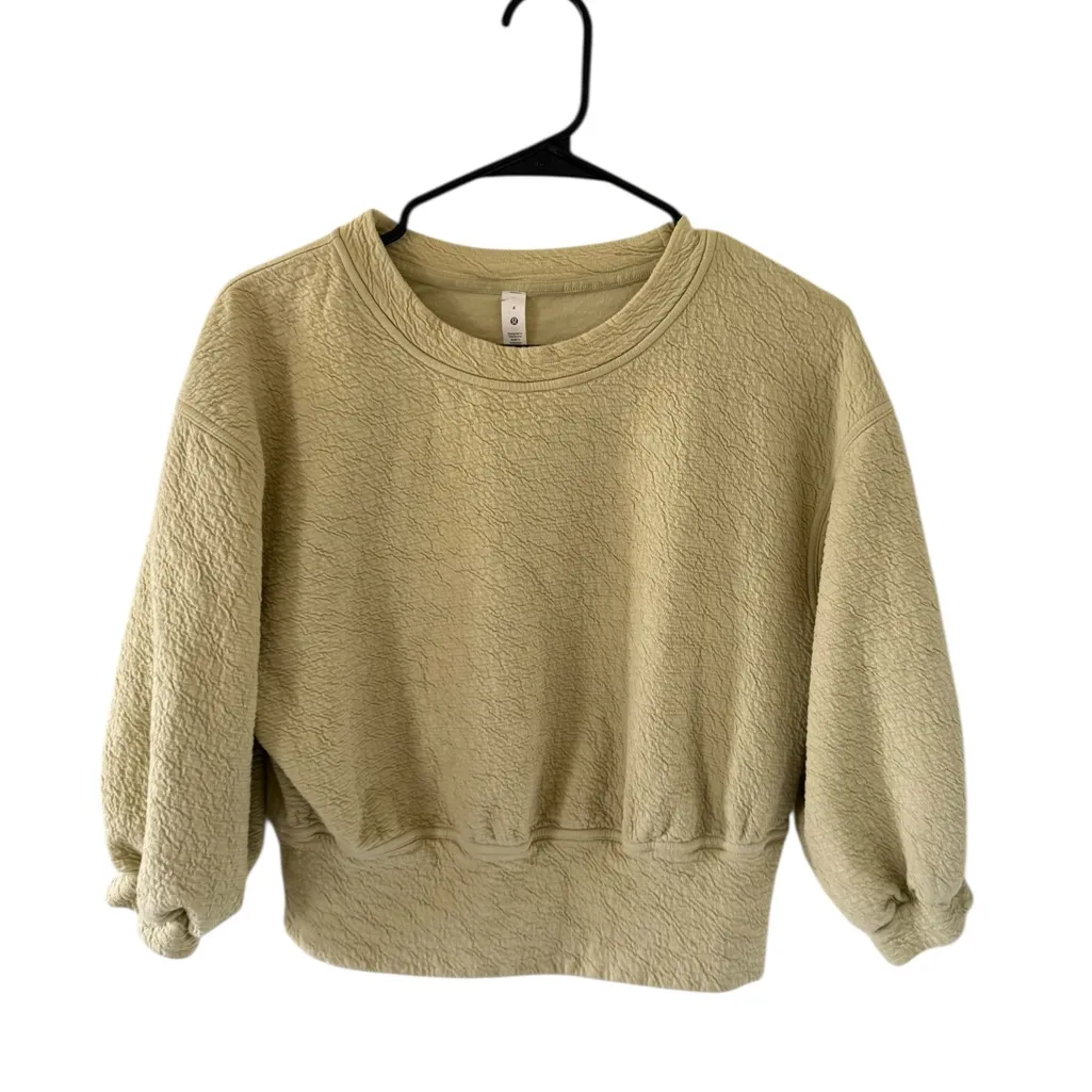 Lululemon  Textured Crewneck Pullover
Dew Green - Image 4