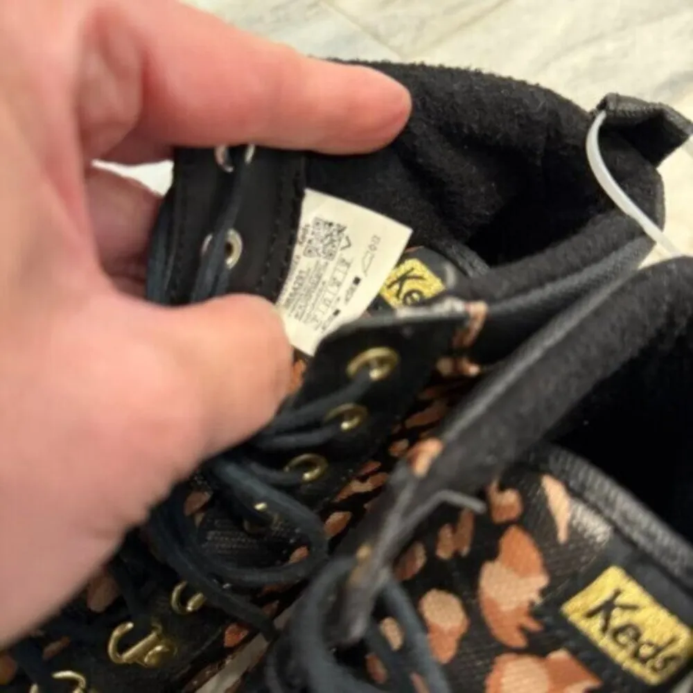 NEW Keds women's size 9 Black Leopard Print Water Resistant Sneaker Boots - Image 6