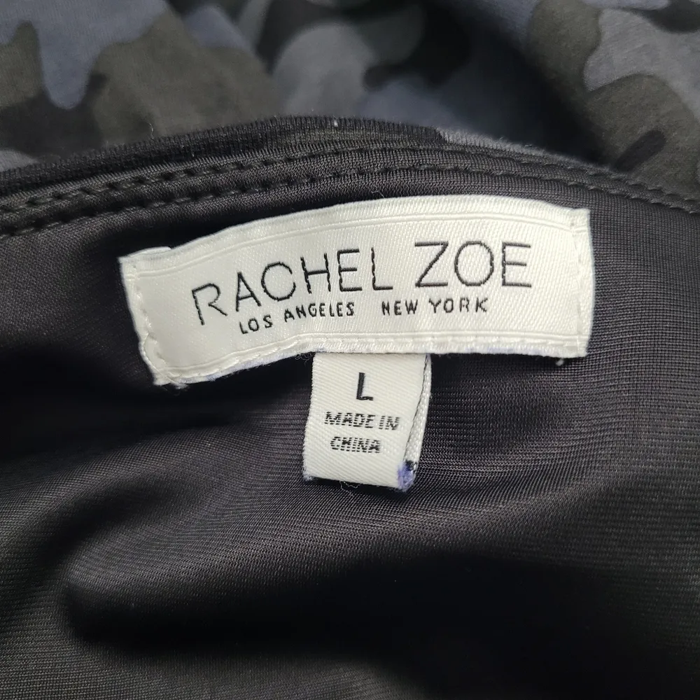 Rachel Zoe Black and Gray Camo Print High Waisted Leggings - Image 6