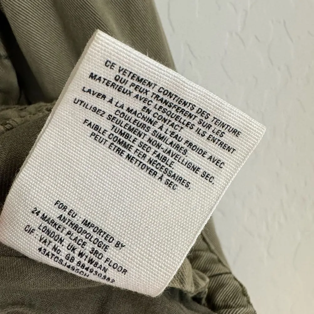 Anthropologie Hei Hei Marais Eyelet Anorak Green Cargo Jacket - Image 10