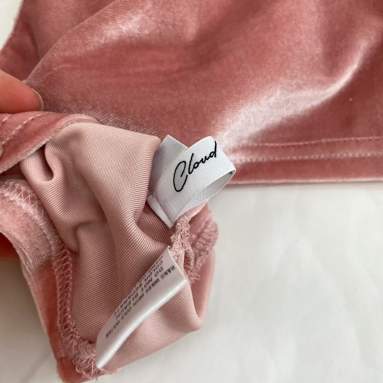 Strapless Velour-Like Top - Image 5