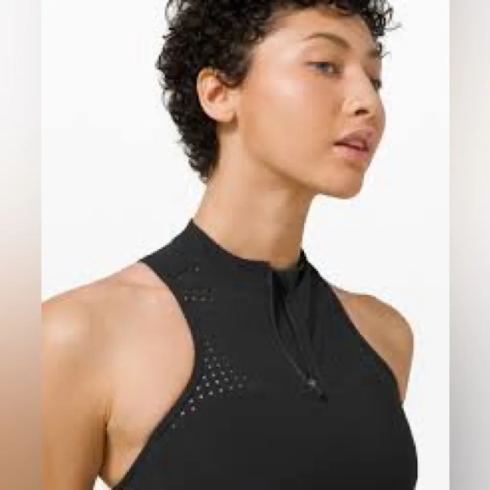 Lululemon Athletica Black High-Neck Sports BraA0325 - Image 3