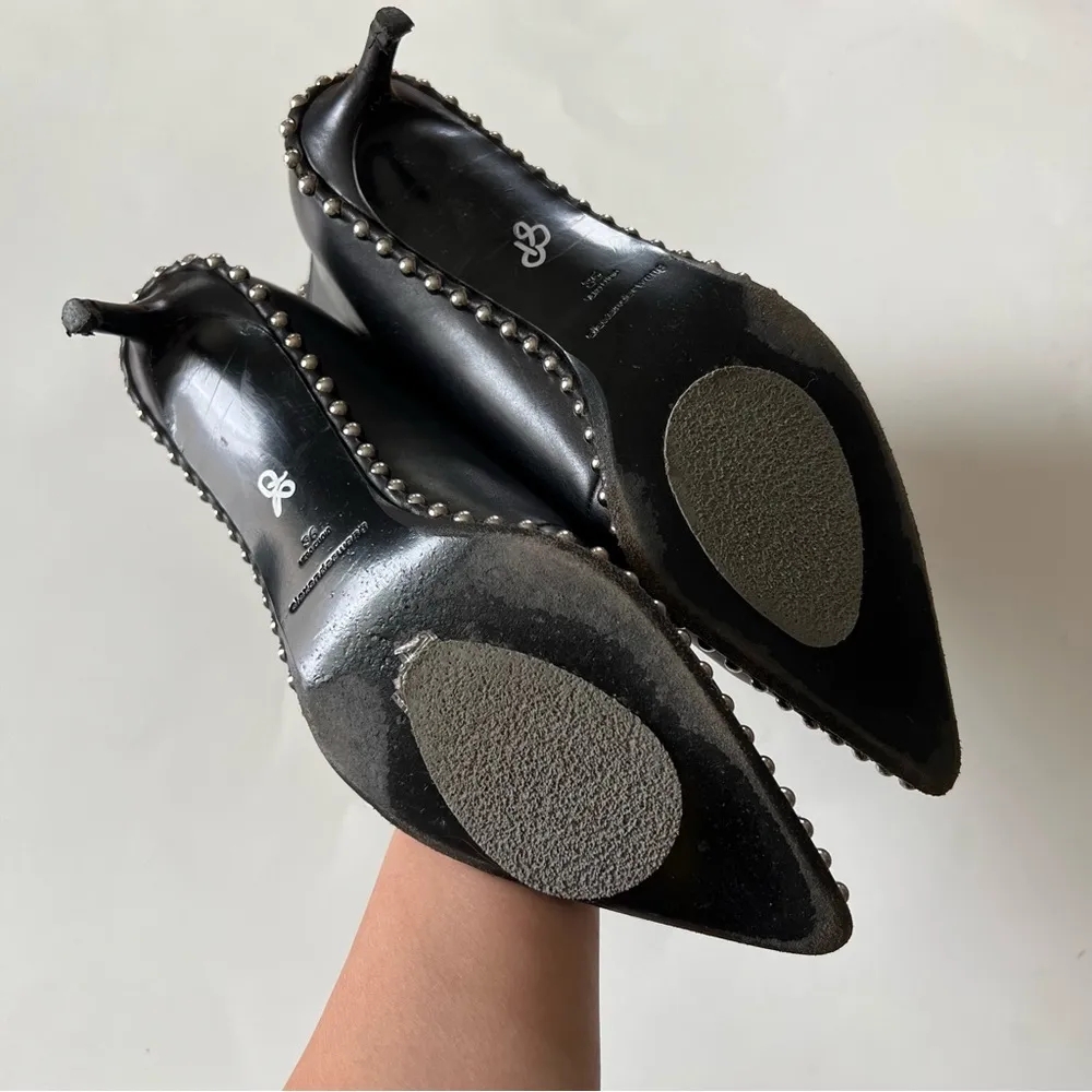 Alexander Wang Eri Studded Leather Ankle Boots In Black - Image 9