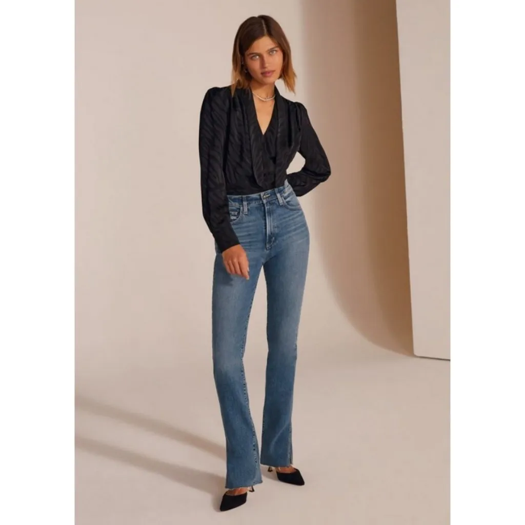 💕FAVORITE DAUGHTER💕 Valentina Tower Super High Rise Medium Indigo Blue 29 NWT - Image 3