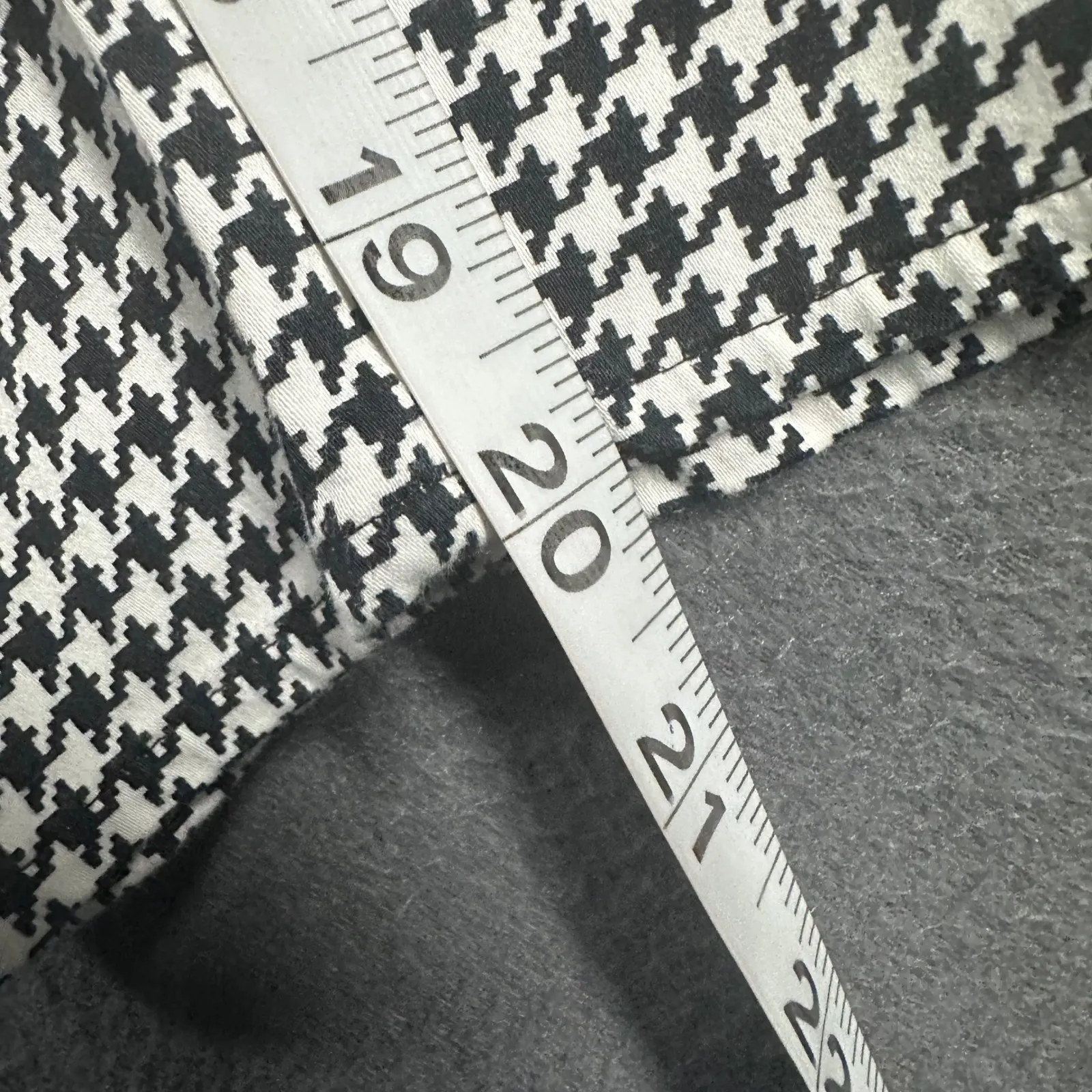 Lauren Ralph Lauren Capri Pants Womens 10 Black White High Waist Houndstooth - Image 14