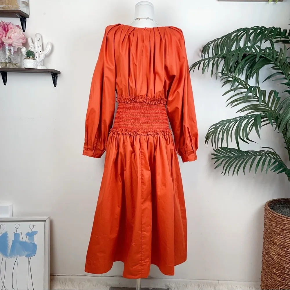 En Saison Esme Midi Dress in Sienna Red - Image 5