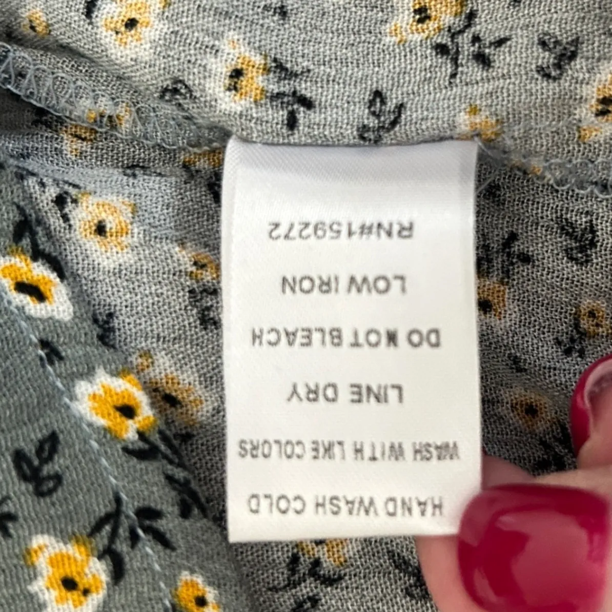 Gigio PlusWomen Midi Dress XL Patchwork Floral Babydoll Boho Prairie Cottagecore Blue - Image 9