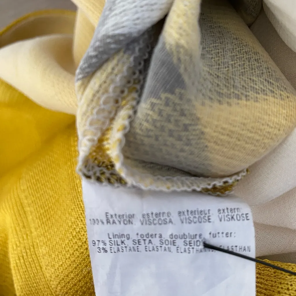 Missoni Silk Blend Argyle Print Sleeveless Dress US 2 XS IT 38 Blue White Yellow - Image 7