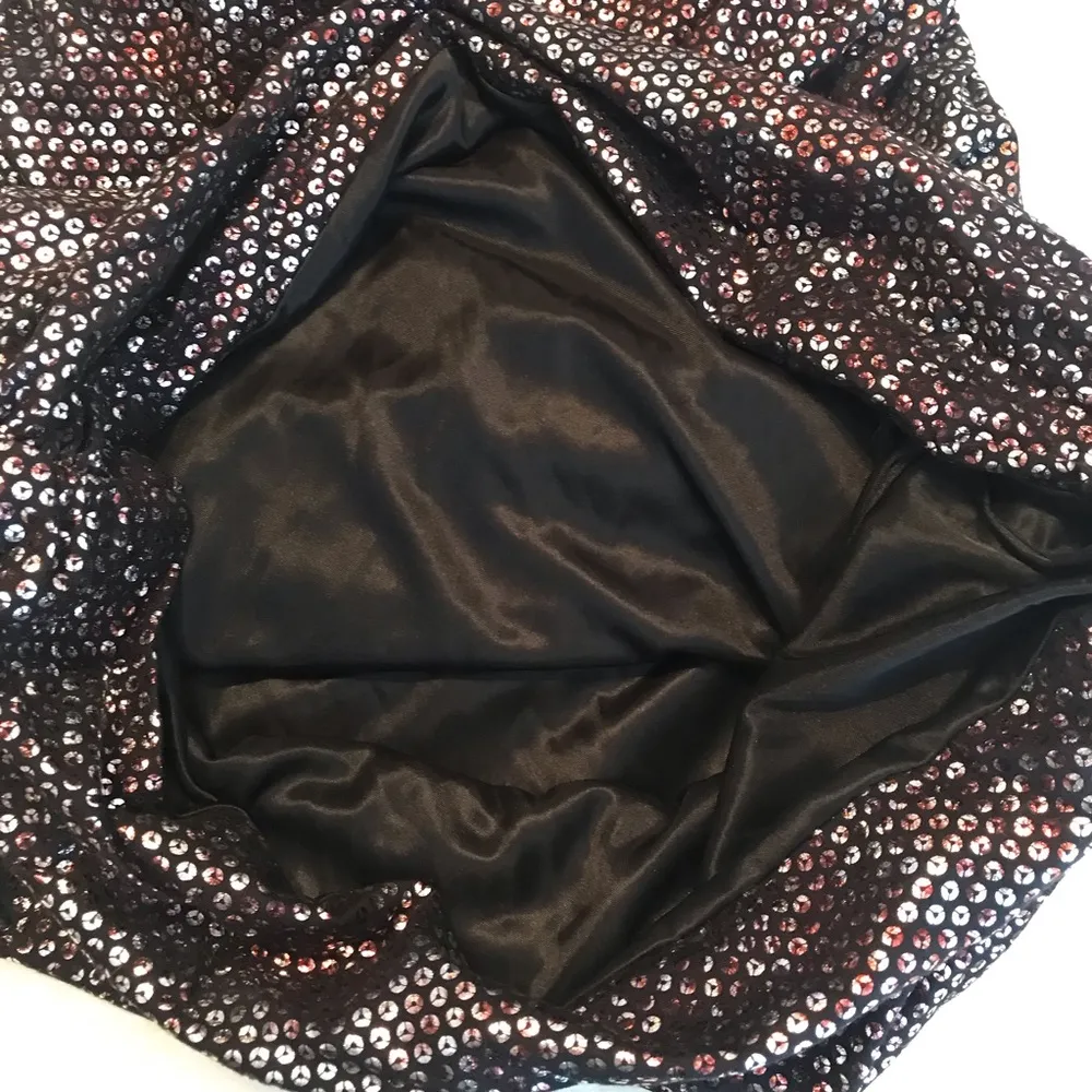 Express strapless metallic bodycon party dress with side ruching small Eras Tour - Image 8