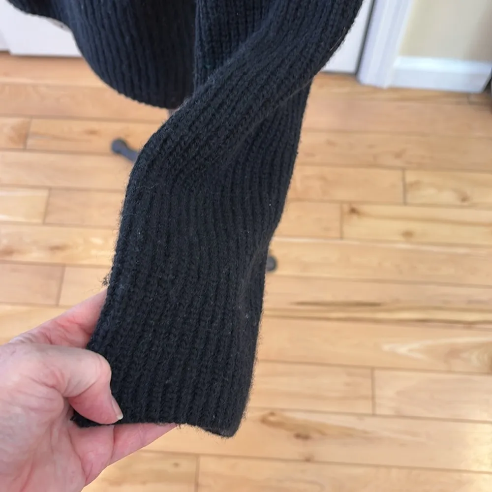 Rails Black cashmere and lambswool Turtleneck long sleeve relaxed fit sweater - Image 3