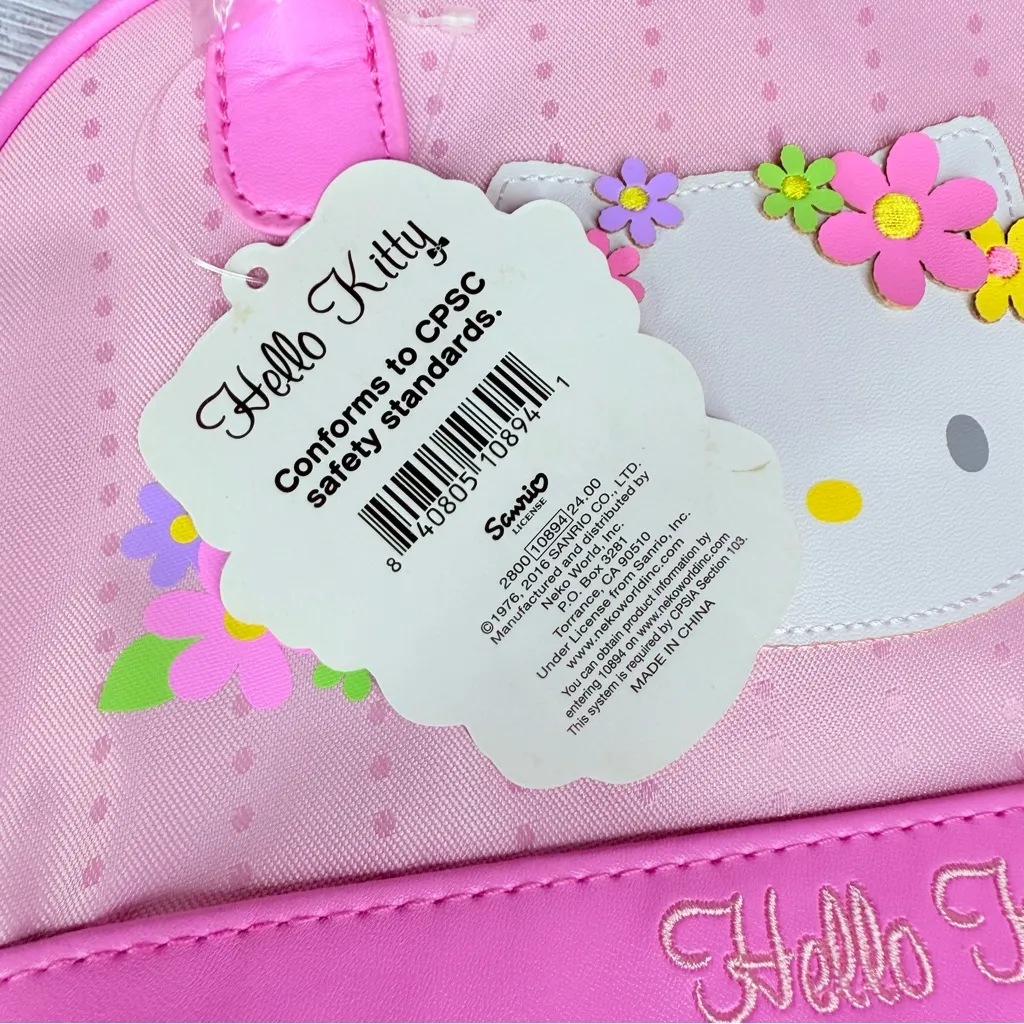 Nwt hello kitty Sanrio mini handbag purse kawaii pink harajuku bag - Image 3