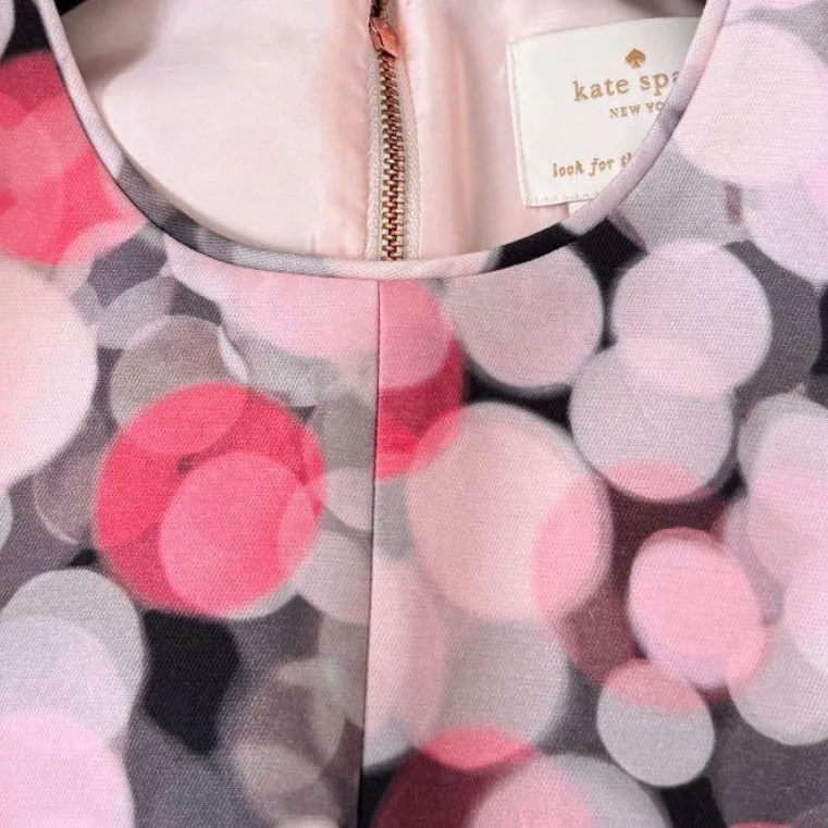 Kate Spade New York Bubble/ Circle Print Sleeveless Fit & Flare
Dress - Size 4 - Image 9