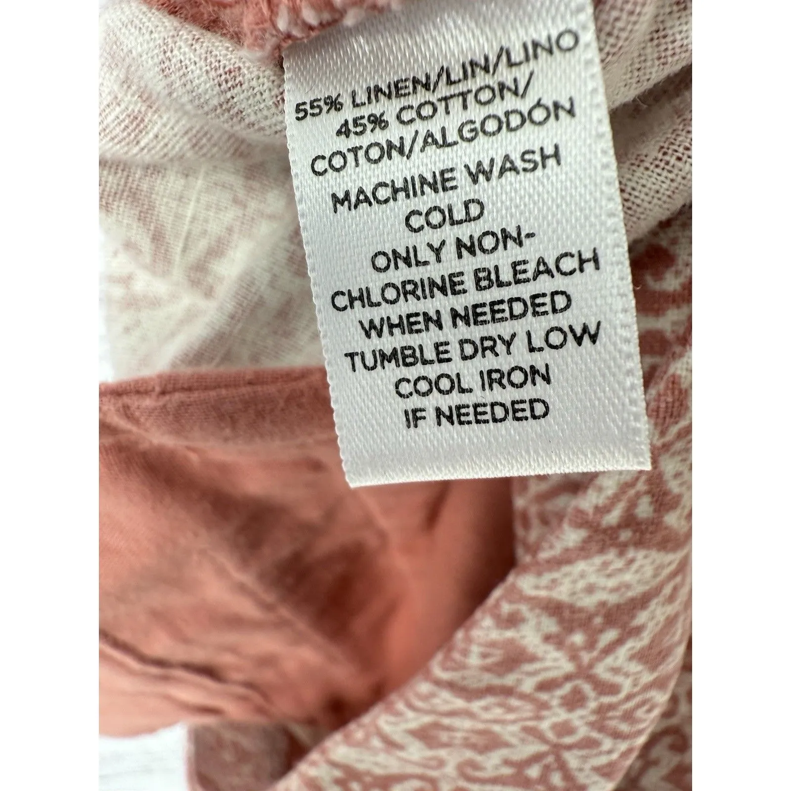 Ann Taylor LOFT Sz 8 Pink LINEN BLEND Bermuda‎ Shorts Summer Beach Tropical Swim - Image 4