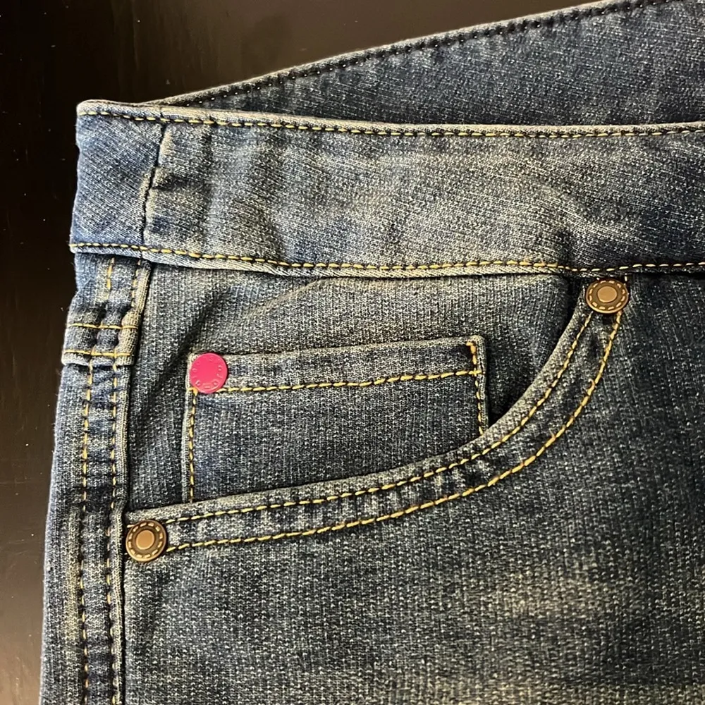 Pajama Jeans bootcut pull up elastic waist, medium wash blue, size S, NWT Blue - Image 12