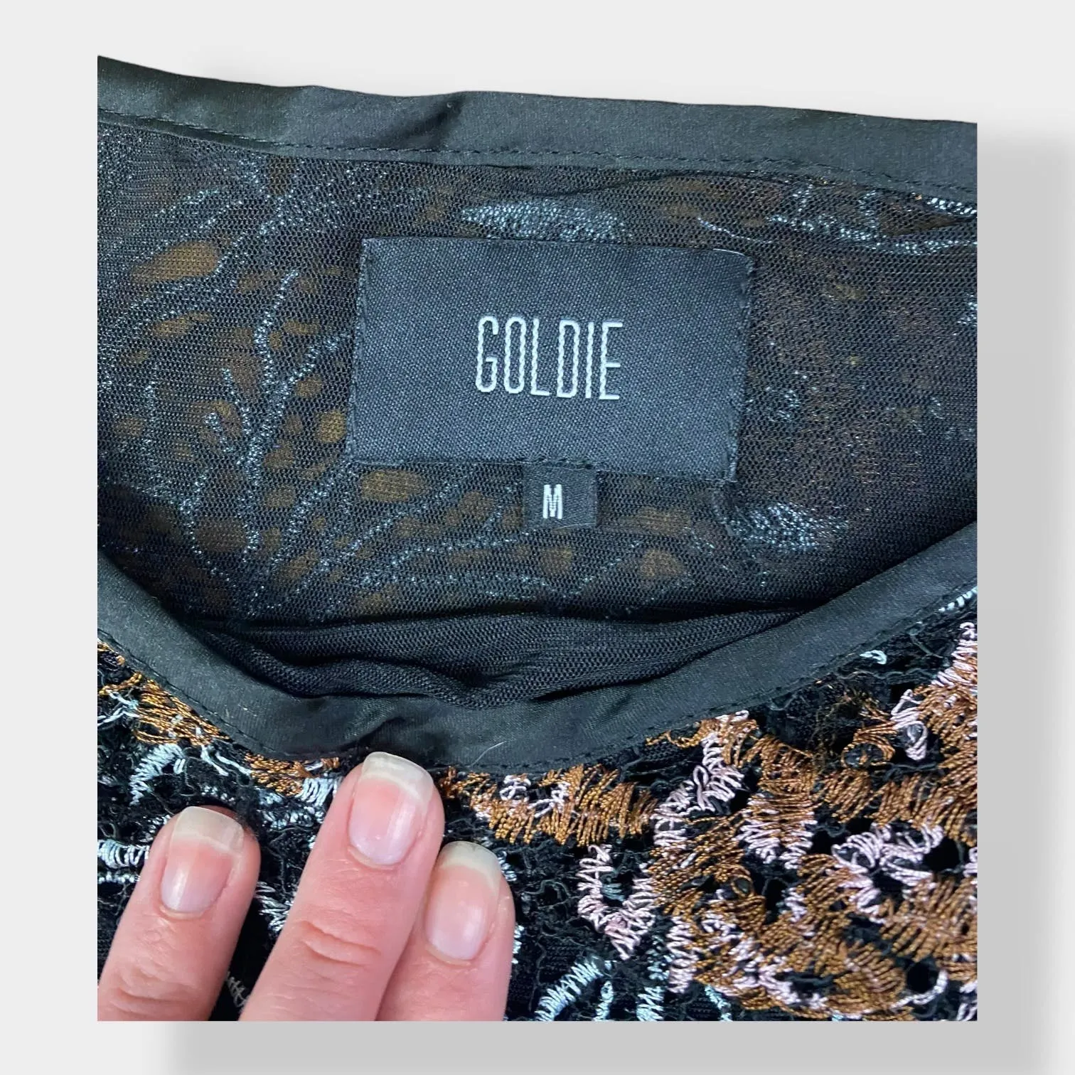 Goldie Enchanted Garden Lace‎ Top Size M - Image 2