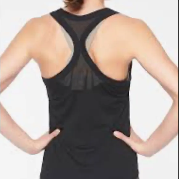 Athleta topanga mesh racer back tank black - Image 2
