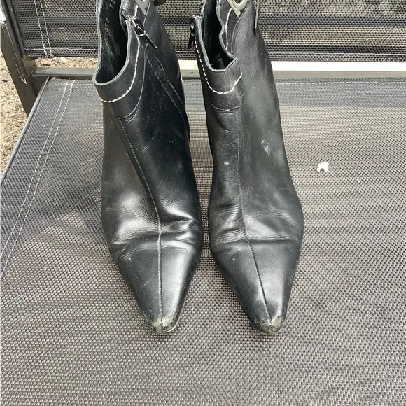 Ferragamo Black Ankle Boots - Image 2