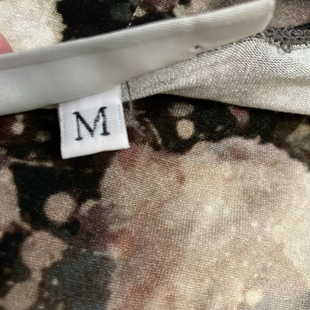 Bryn Walker Damien Tunic Top Womens Size Medium Galaxy Print Knit Oversized - Image 4