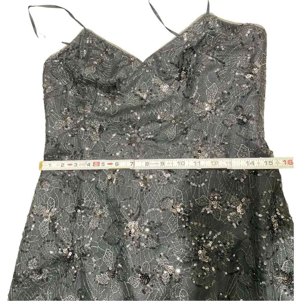 Sequined Evening Dress Sz 4 - Image 8