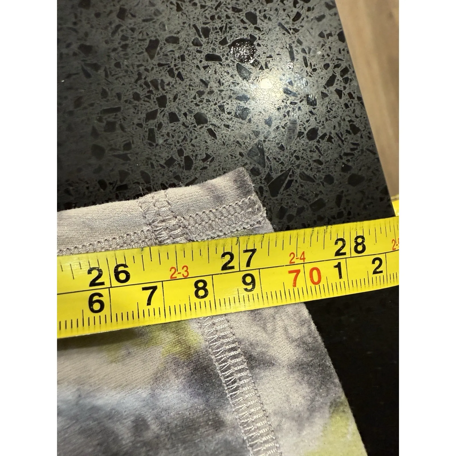 Lululemon Womens Marble Yellow Gray Athletic Leggings Size 16 - Image 6