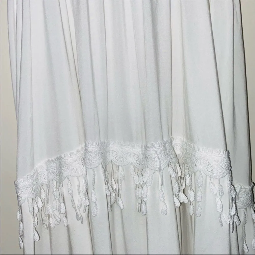 ✨ Jaase Boho Peasant White Crochet Lace Tiered Maxi Long Dress✨ - Image 7