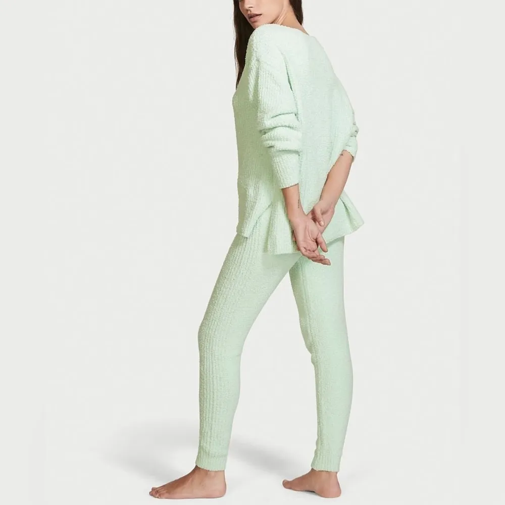 Victoria’s Secret Heavenly Mint Green Kaia Knit Sweater Pant‎ Set - Image 2
