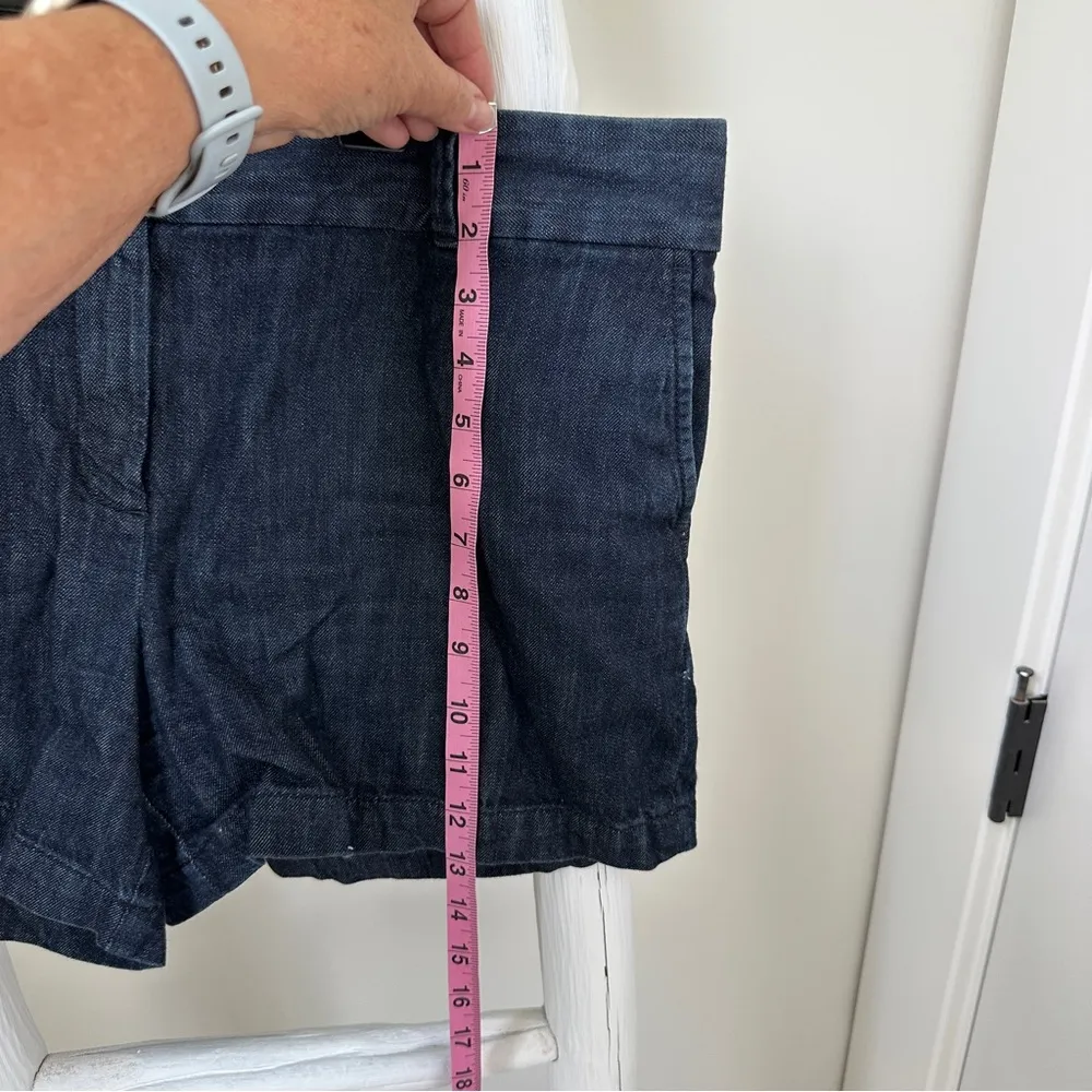LOFT Women’s 4” Dark Denim Shorts Tailored Design Size - Image 10