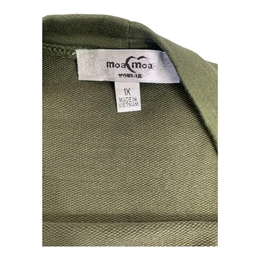 Moa Moa Women's Olive Black Top - Image 4