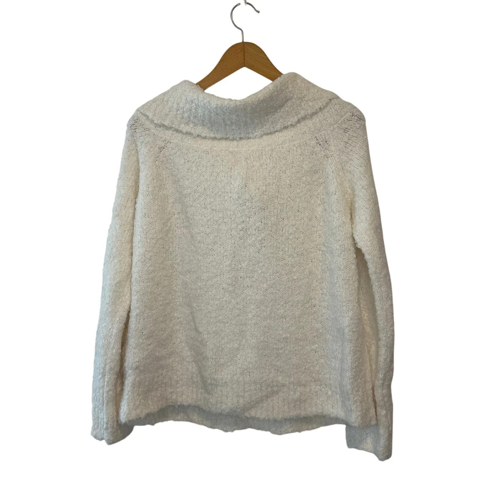 Cinq à Sept Leya Off Shoulder Ivory Sweater NWT Size Large - Image 4