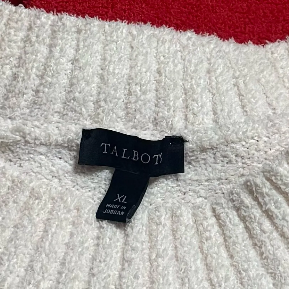 Talbots Colorblock Cozy Holiday Valentine’s Crewneck Sweater Size XL‎ - Image 9