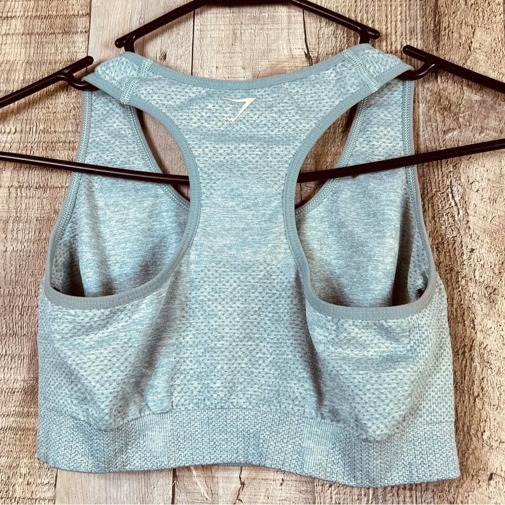 Gymshark Sports Bra Textured Compression Racerback Style - Image 2