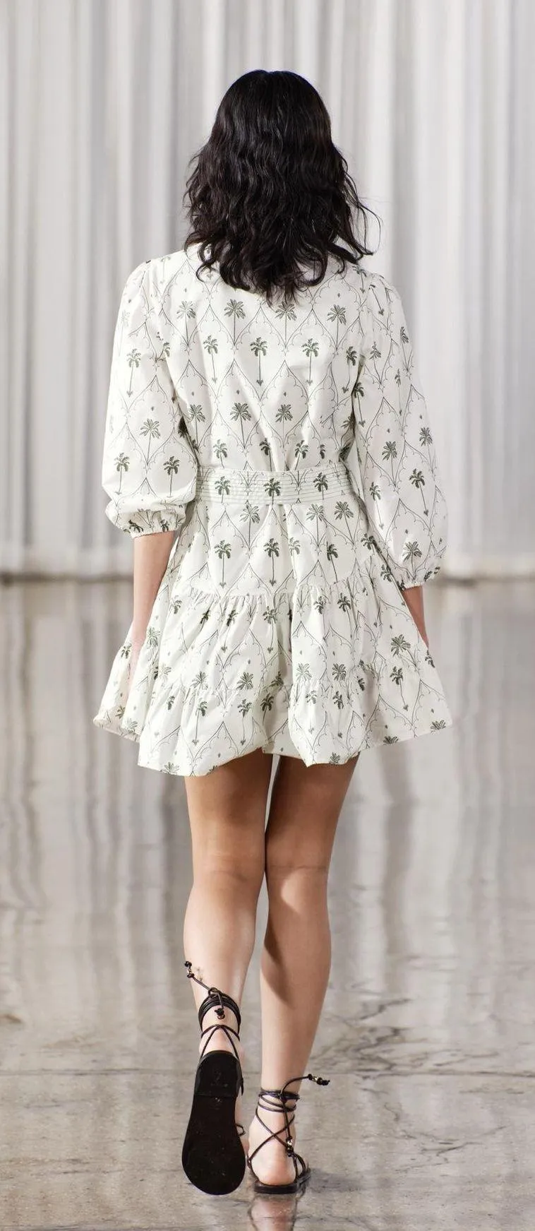 Printed Short Dress - Image 9