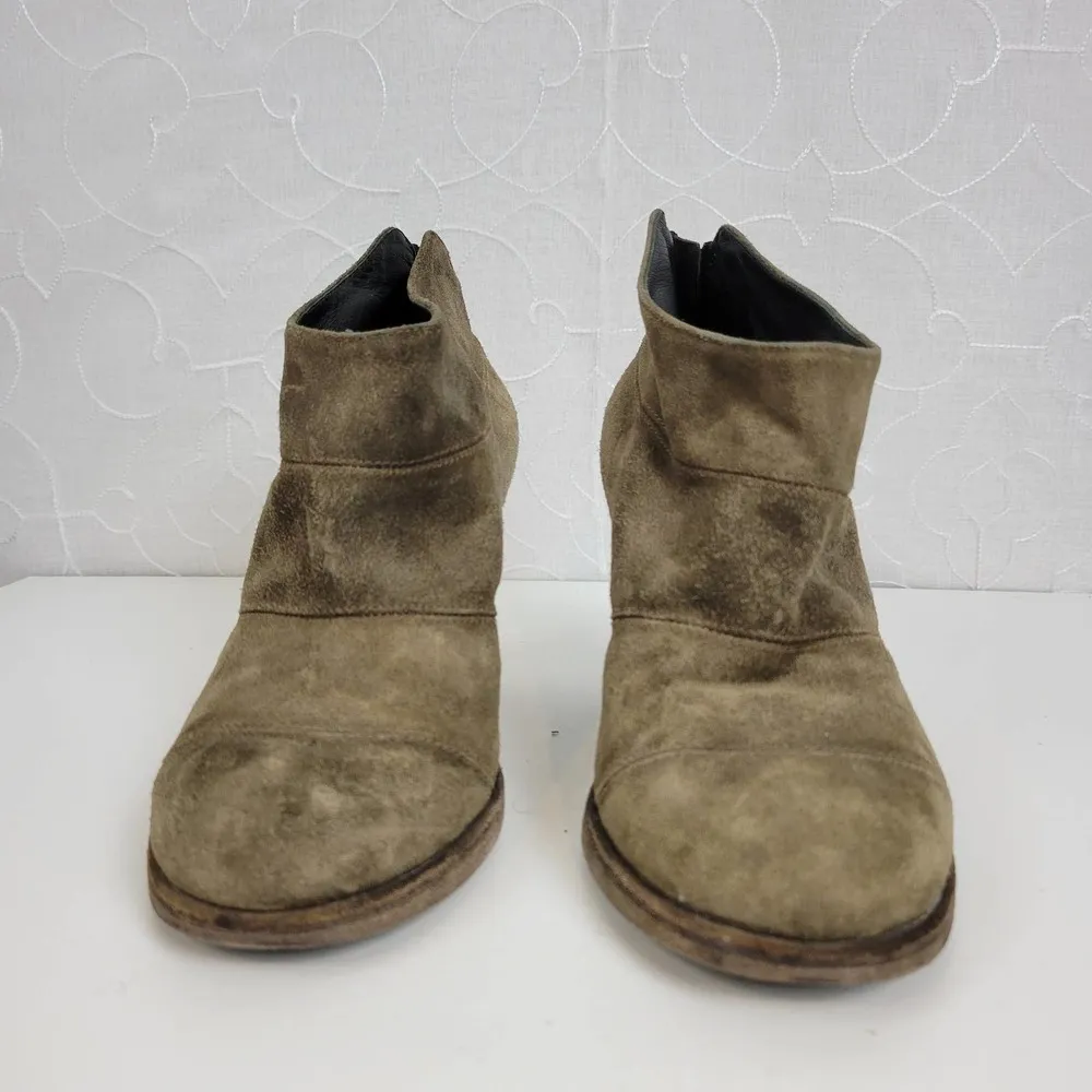 Fiorentini & Baker Womens Boots Size 40 Brown Suede Back Zip Ankle Heels - Image 94