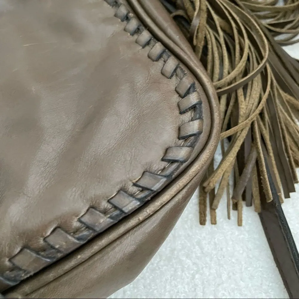 Patricia Nash Karissa Crossbody Italian Leather Purse Bag Brown - Image 10