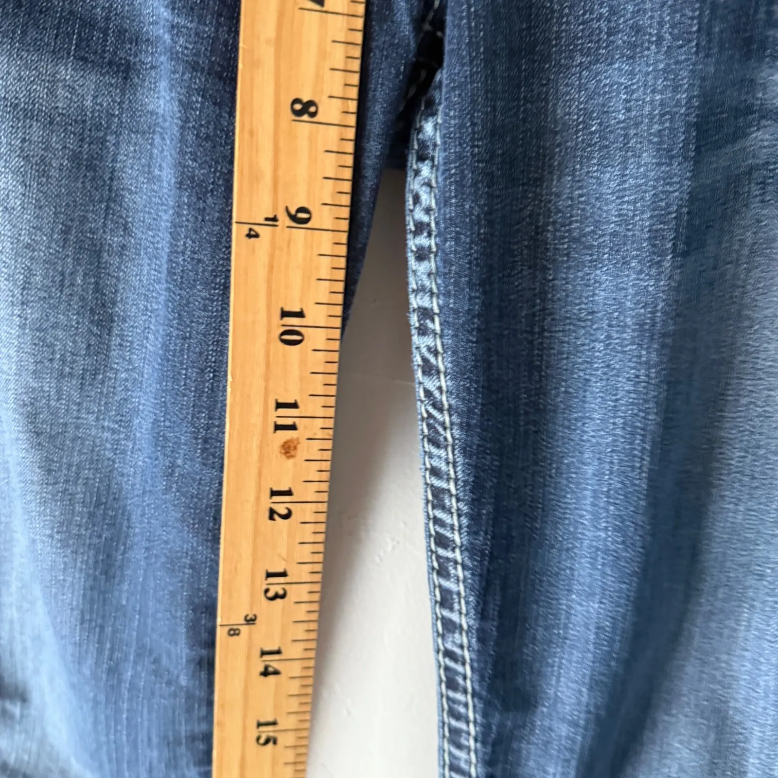 Silver Jeans Co Tuesday Bootcut Jeans Women's W26 L33 Tall Embellished Pockets - Image 7