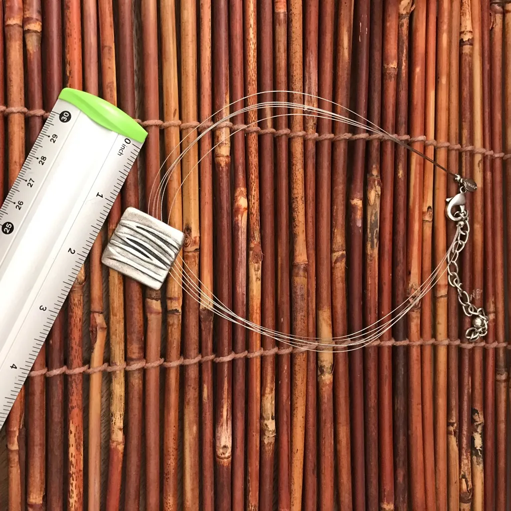 Chico’s Five Strand Wire Silver Tone Necklace - Image 6