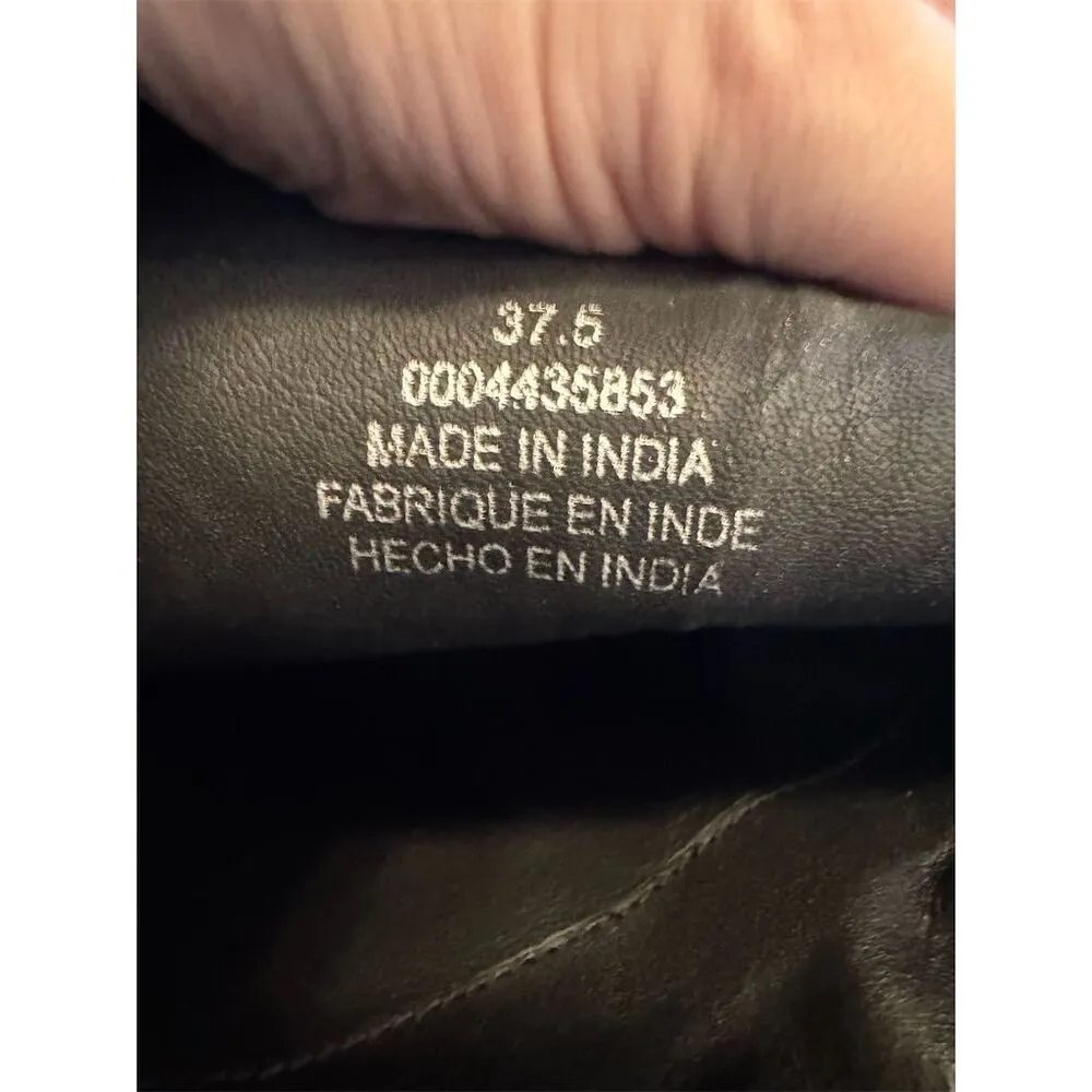 Free People Women's Black Leather Equestrian Riding Boots Size 37.5/US 6.5 - Image 8