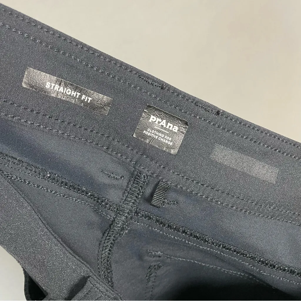Prana Halle Straight Pants Black Straight Fit Nylon Elastane Women NO‎ SIZE TAG - Image 7
