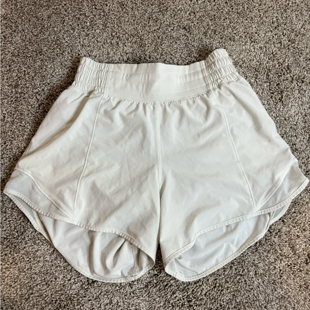 Lululemon hotty hot high rise shorts bone - Image 2