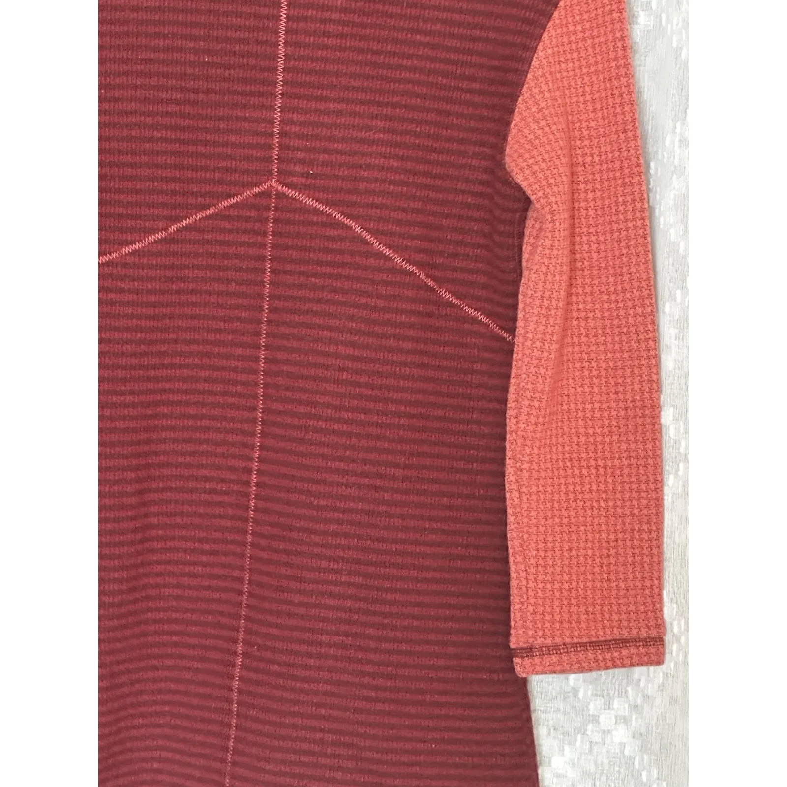 prAna Josette Redberry Wool Blend Sweater Women's Small Longline Cozy Core - Image 3