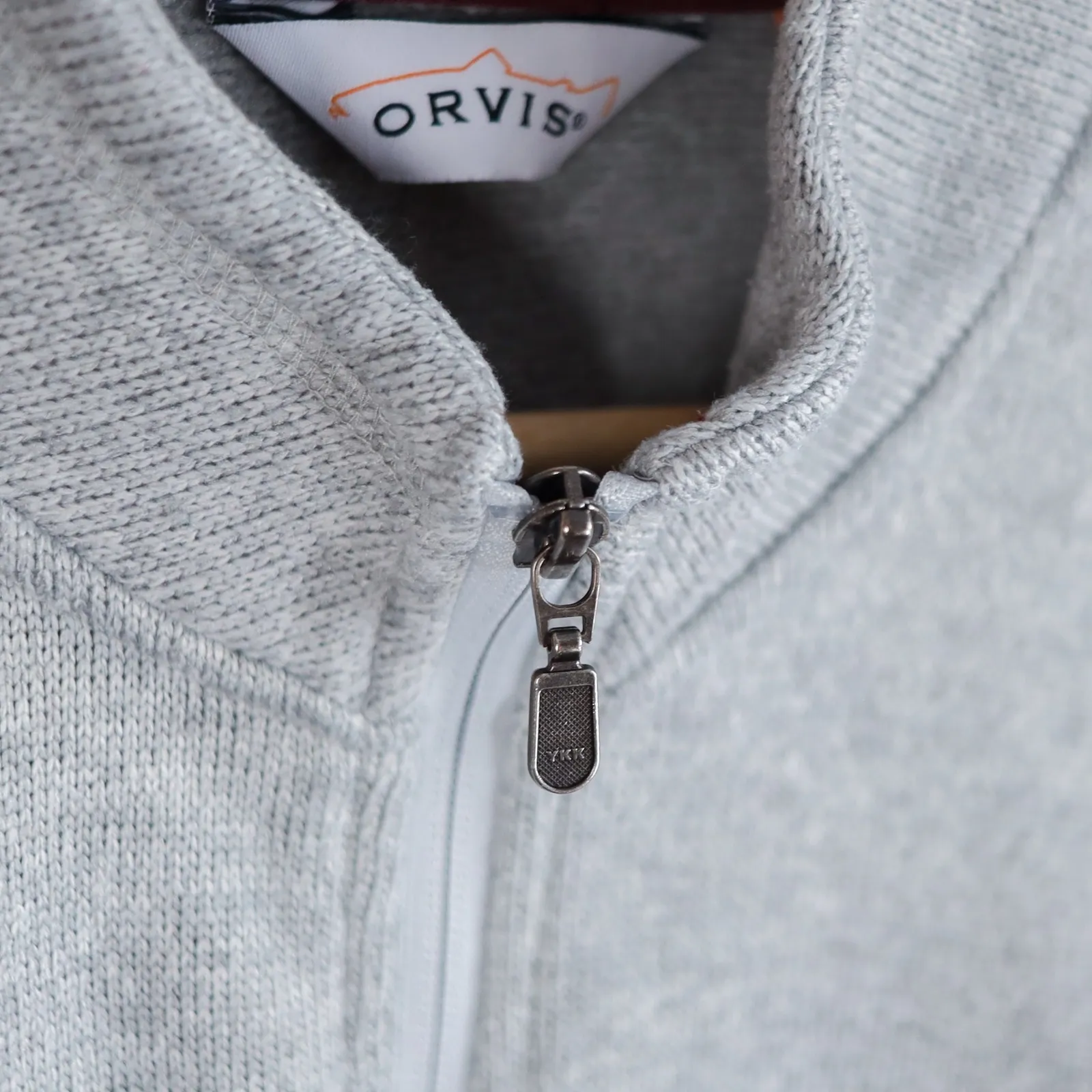 ORVIS Womens Full Zip Fleece Jacket Gray Size XL - Image 5