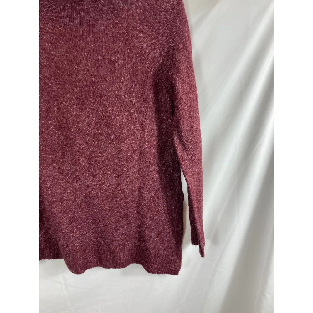 Abercrombie & Fitch Mock Neck Asymmetrical Knit Sweater Size XS - Image 2