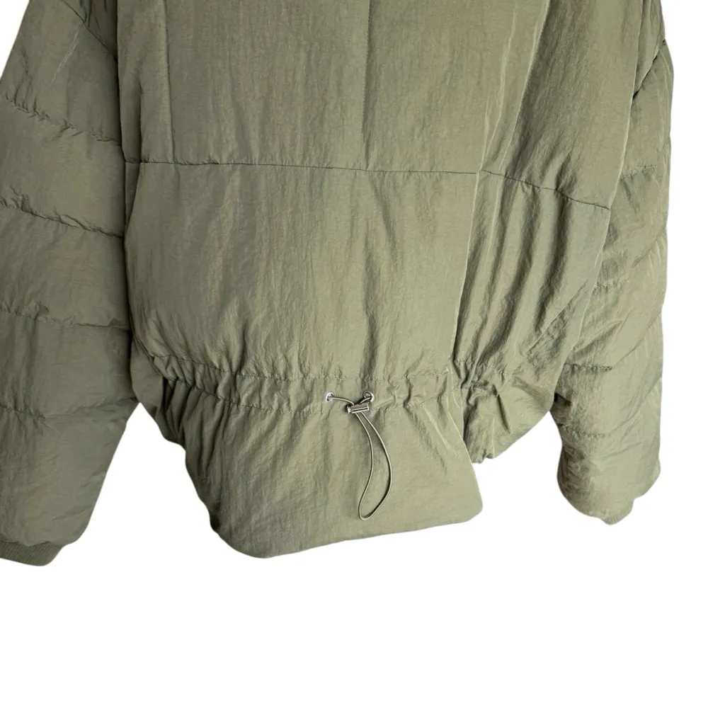 Free People - Cold Rush Puffer Jacket Olive Green Sz S - Image 7