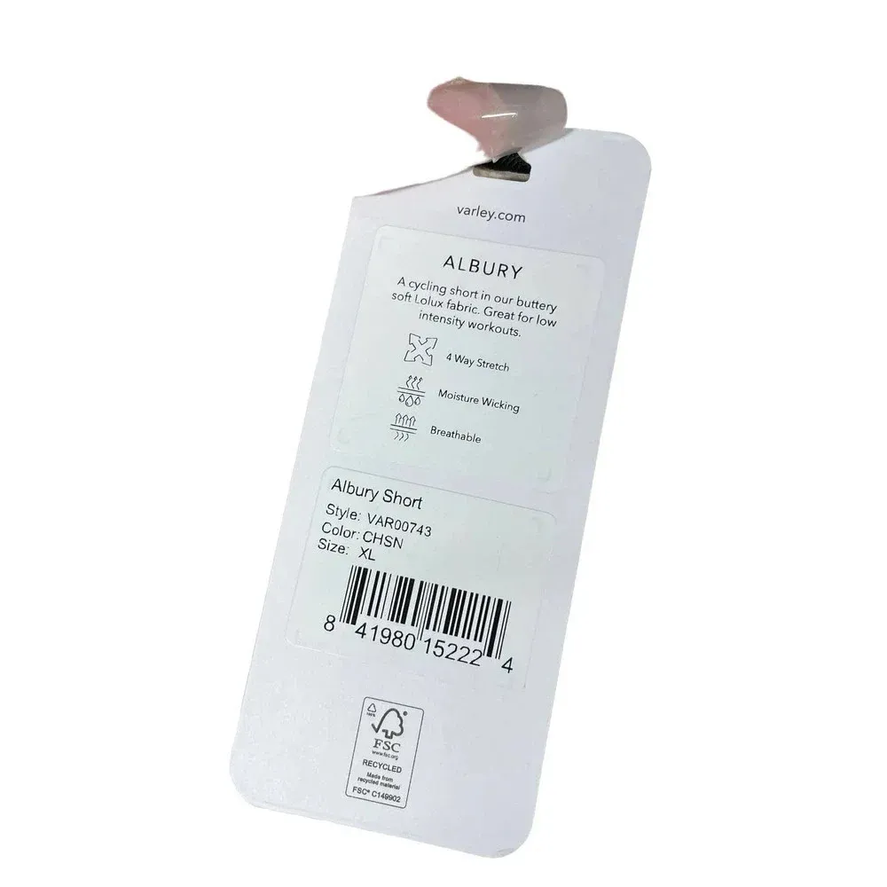 Varley Albury Bike‎ Shorts Champagne Snake Print Size XL - Image 12