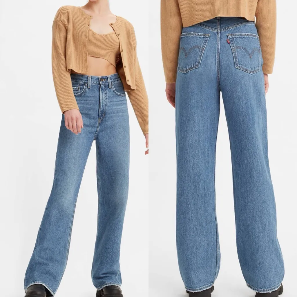 Levi’s Premium High Loose Wide Leg Jeans - Are You Ready Medium Wash Blue ‘90s - Image 4