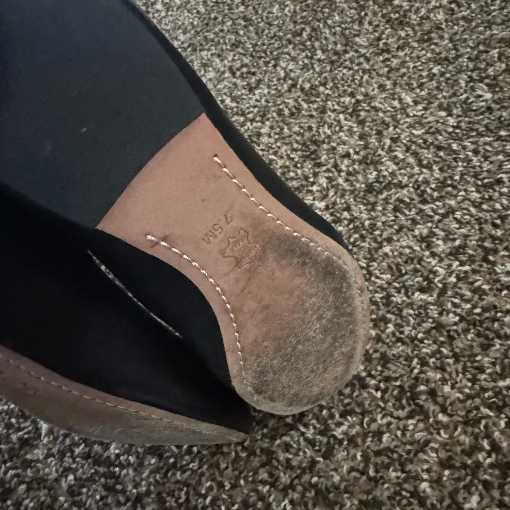 Tory Burch Chase Tortoise shell bow Ballerina flats size 7.5 soft leather - Image 5